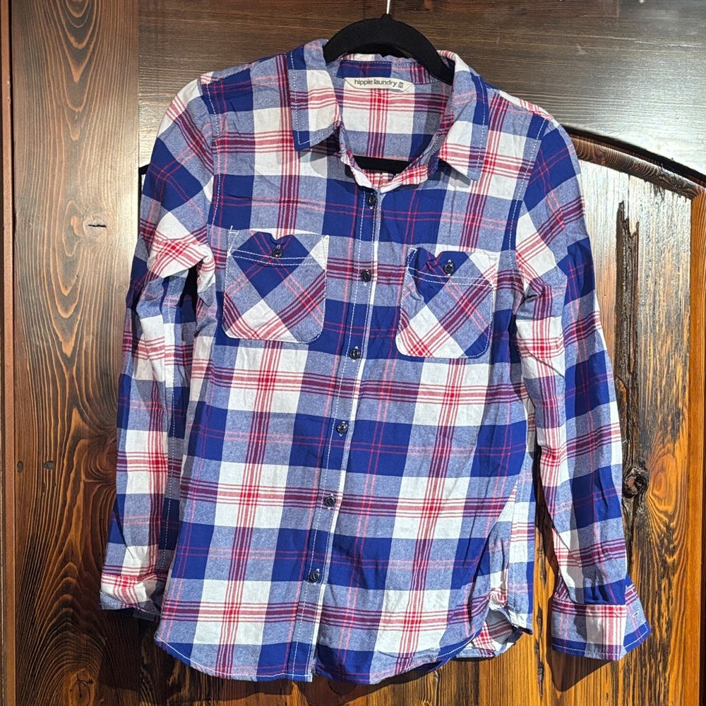 Plaid Button Down Long Sleeve Shirt